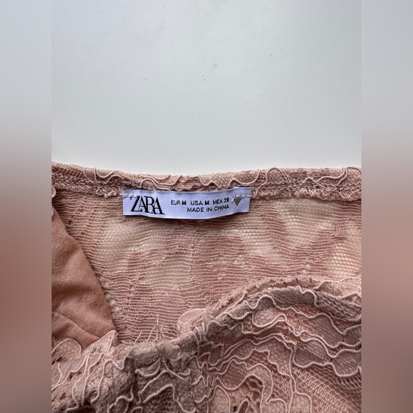 Zara Lace Bralette in Soft Brown/dusty rose Medium - Picture 3 of 3